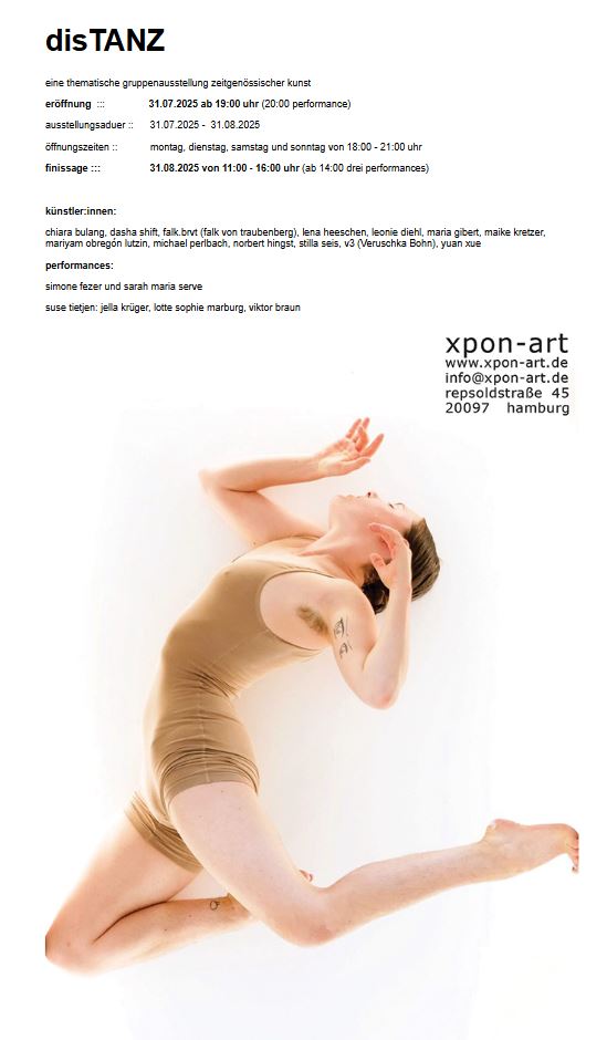Flyer zur Ausstellung, Vorderseite