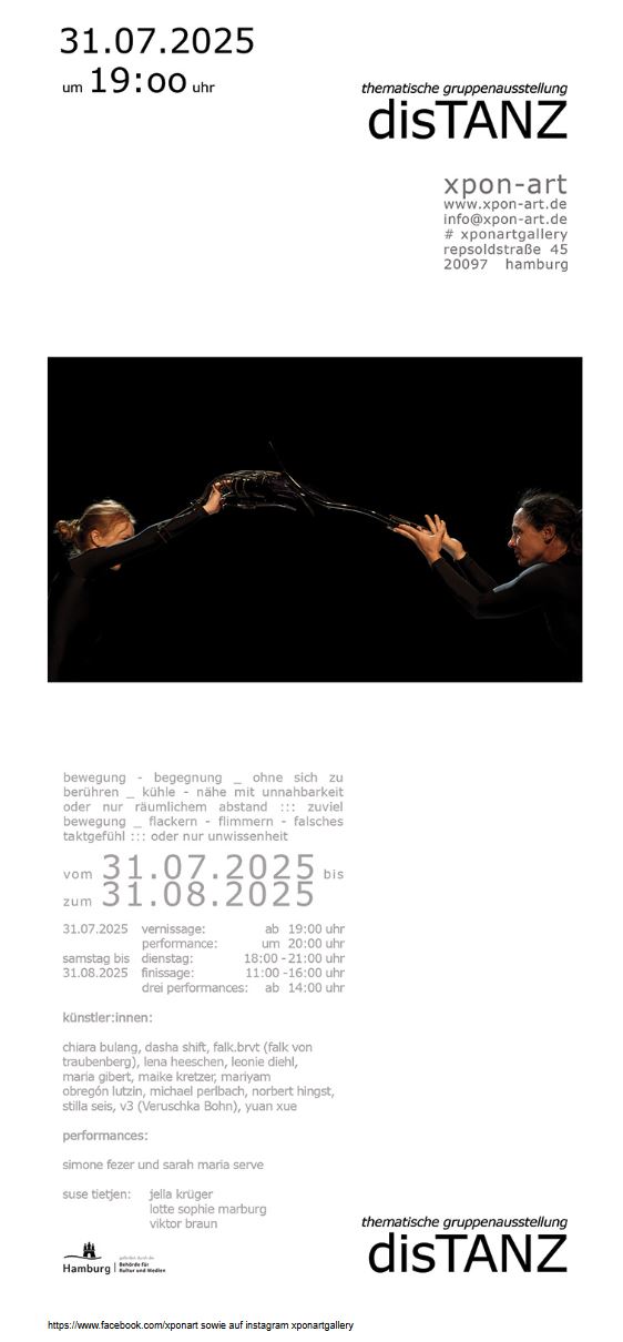 Flyer zur Ausstellung, Rückseite