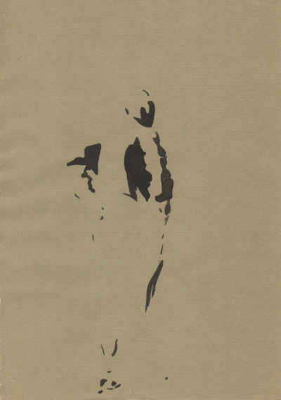 Körperschatten von stehender Figur