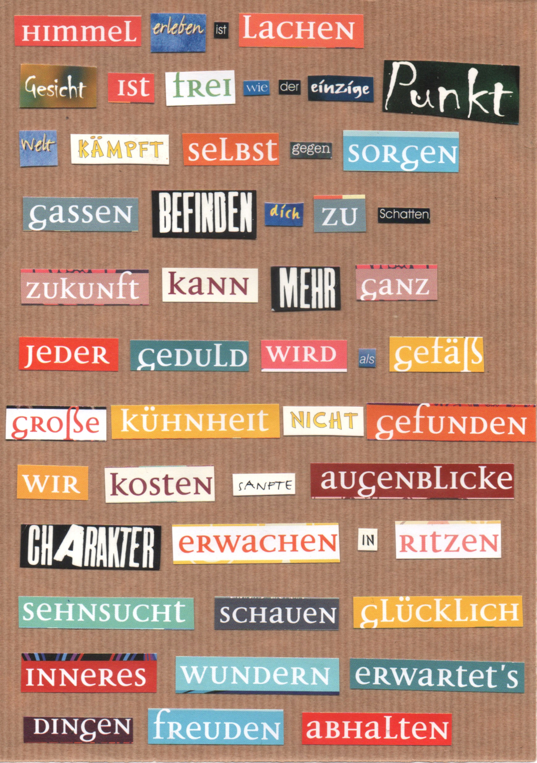 Lyrik als Collage