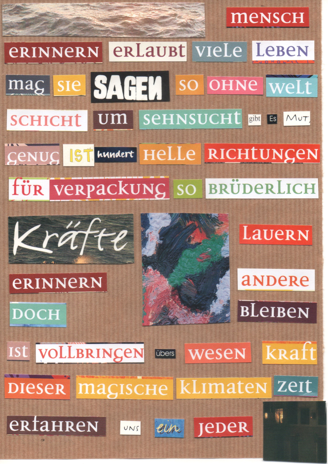 Lyrik als Collage
