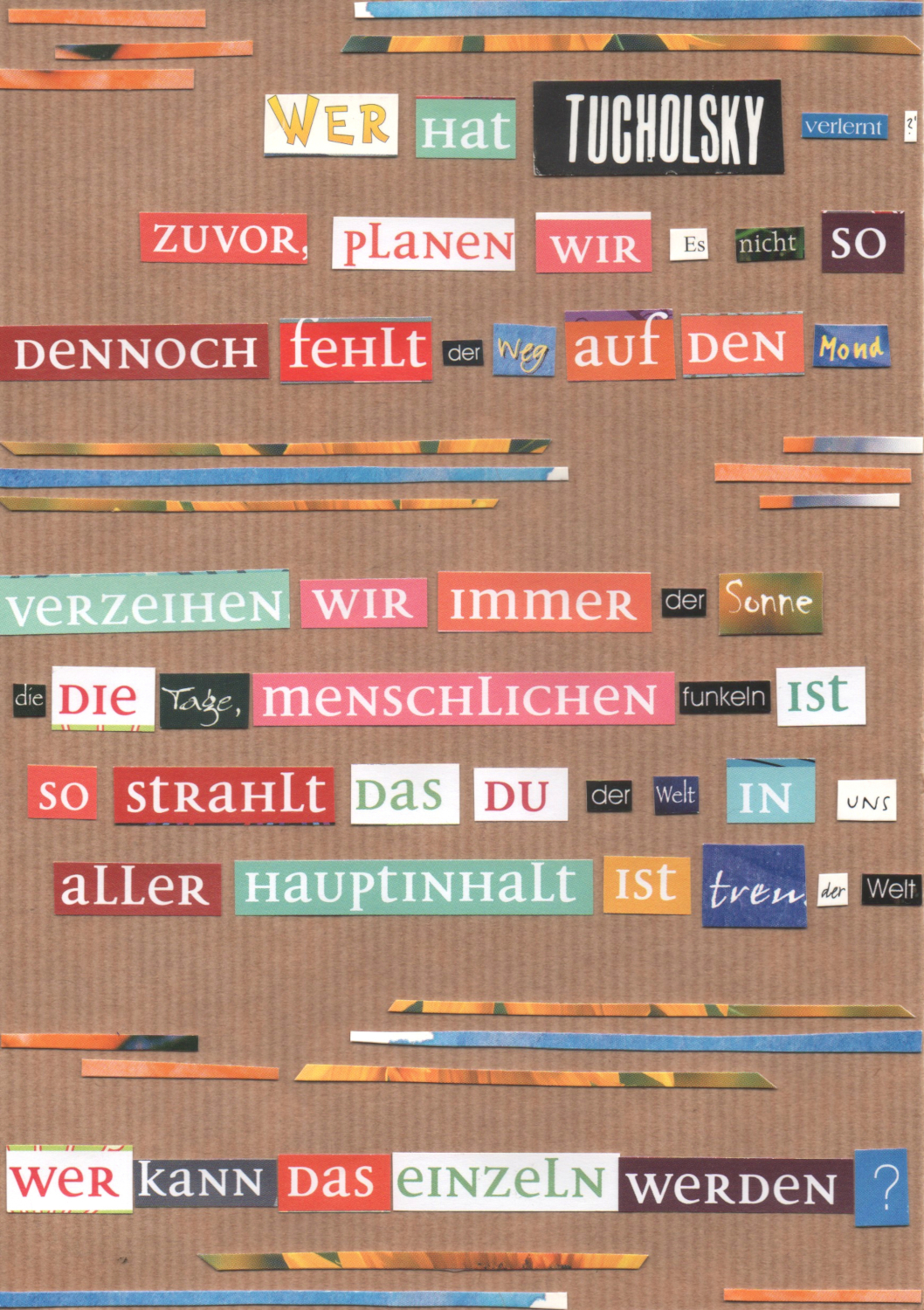 Lyrik als Collage