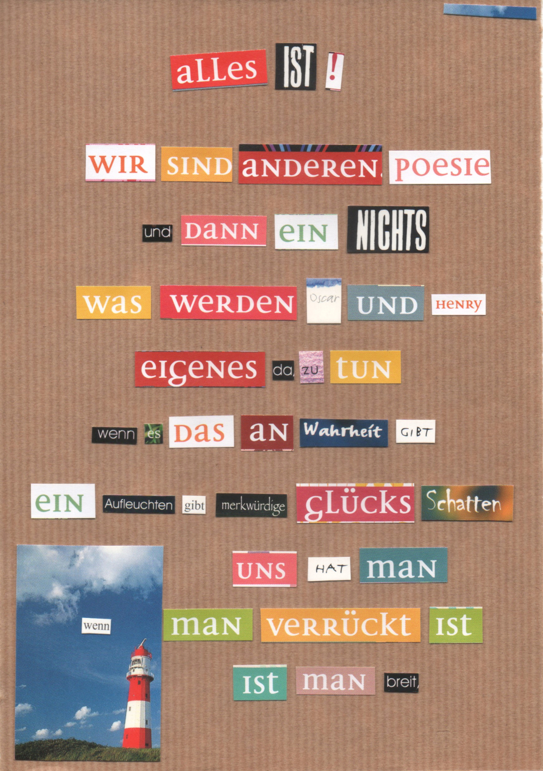 Lyrik als Collage