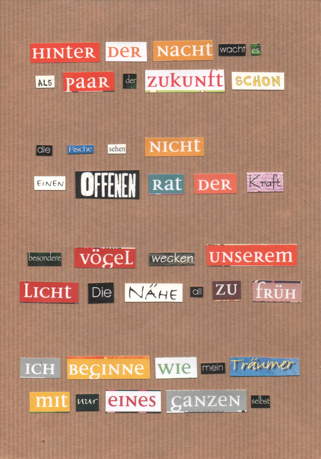 Lyrik als Collage