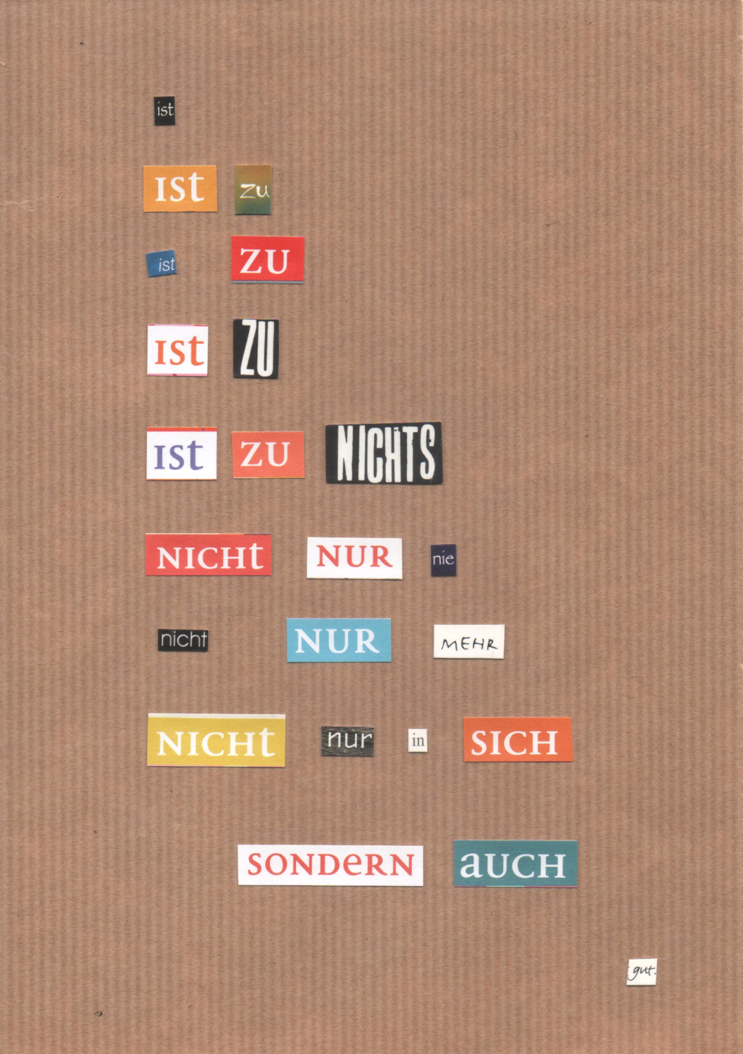 Lyrik als Collage