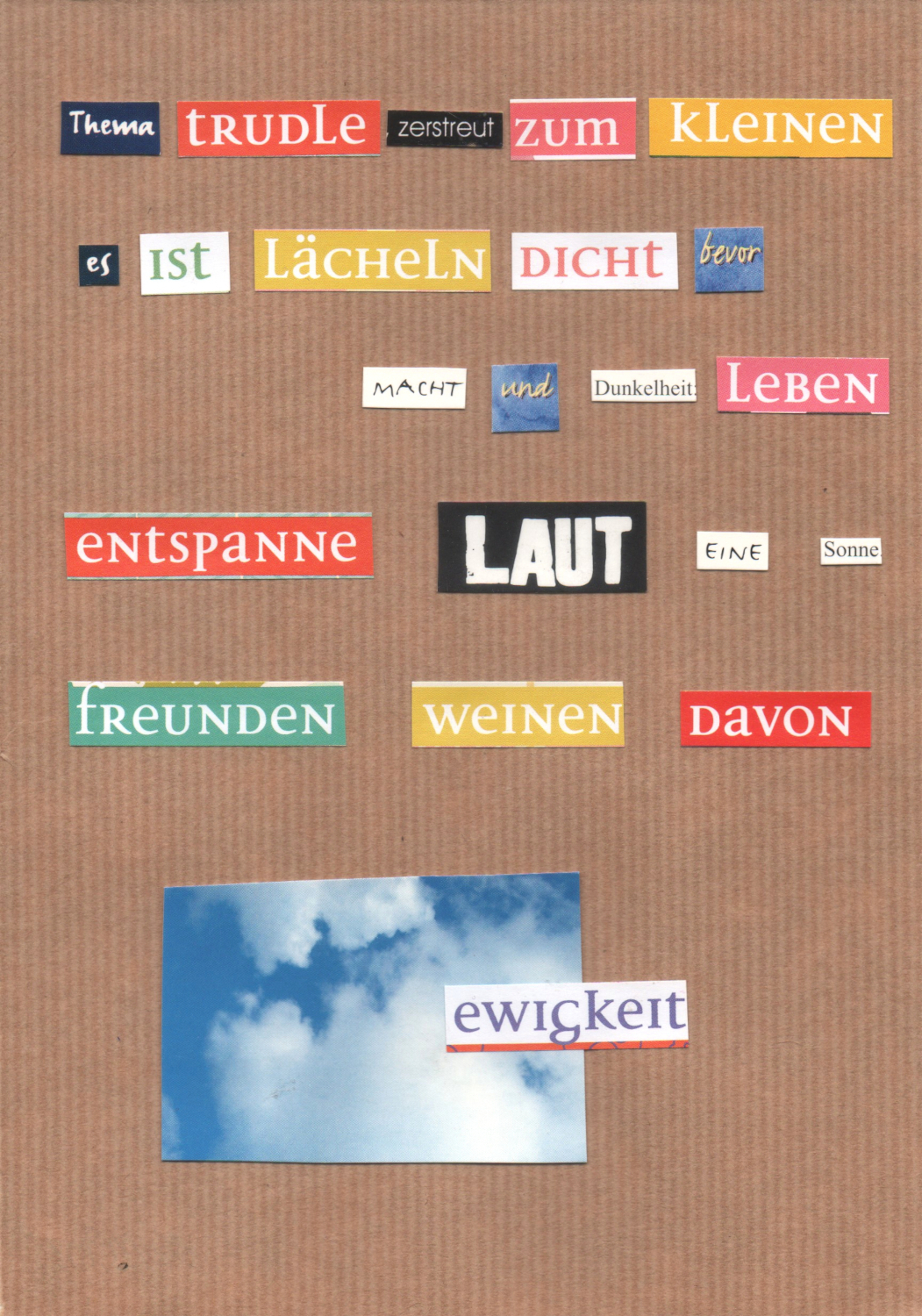 Lyrik als Collage