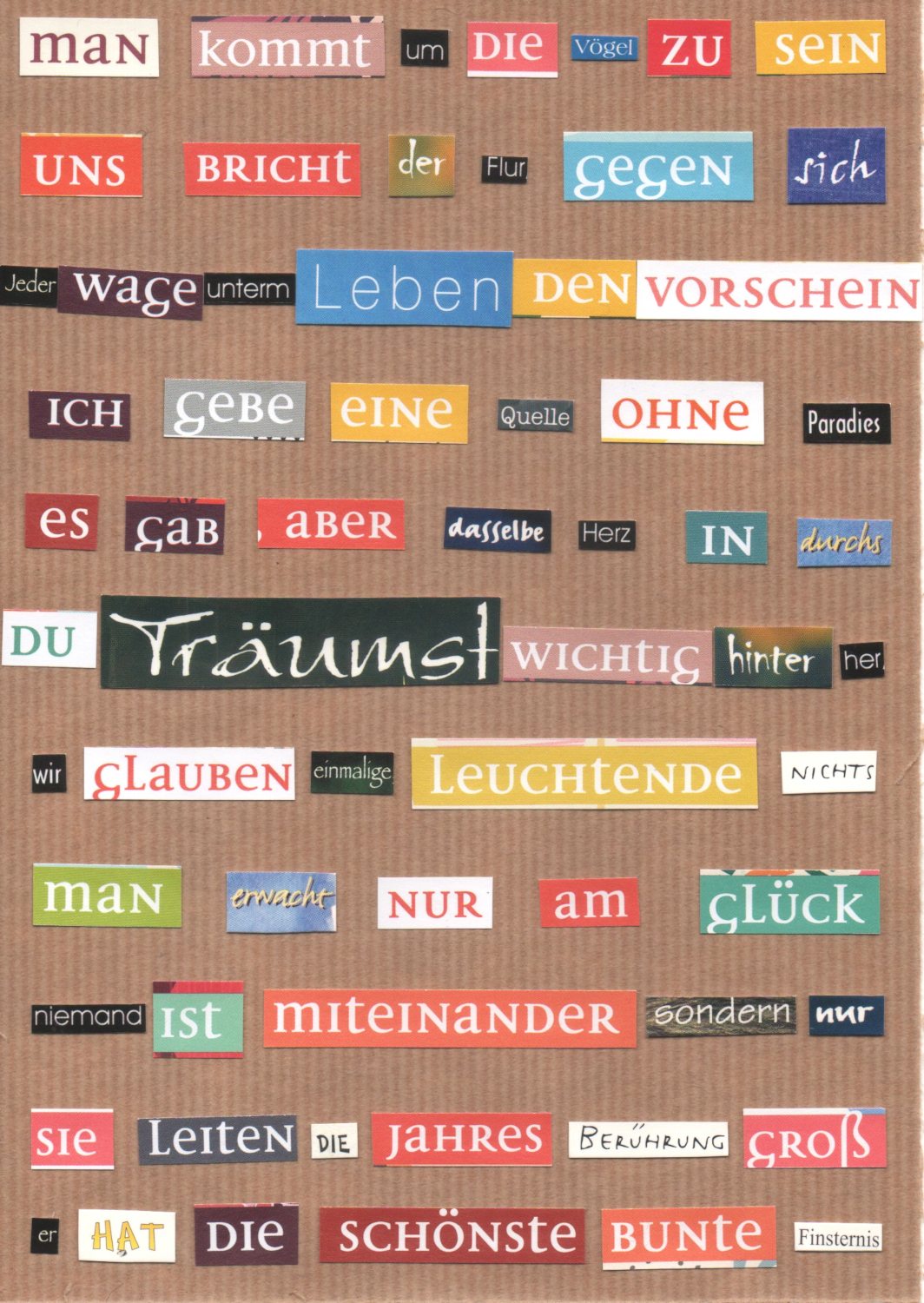 Lyrik als Collage
