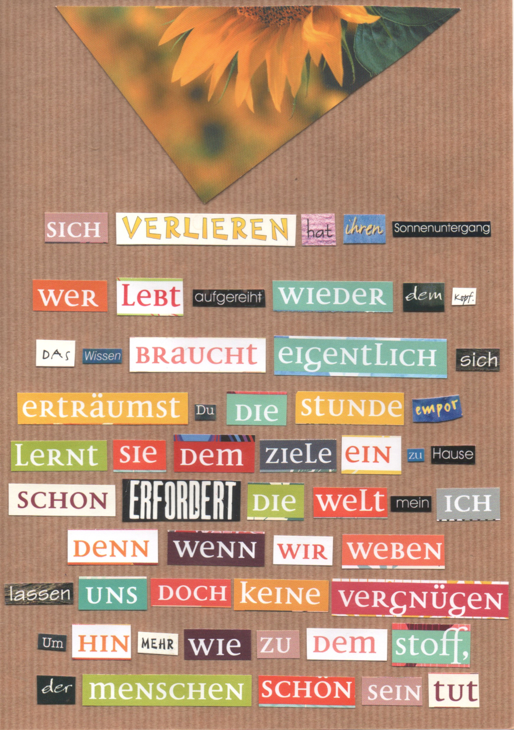 Lyrik als Collage