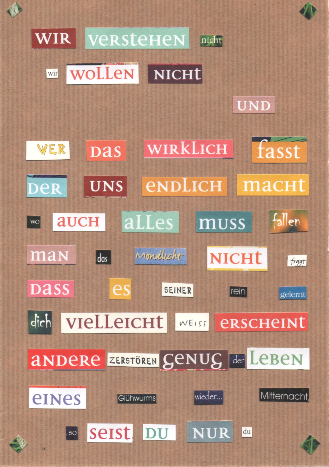 Lyrik als Collage