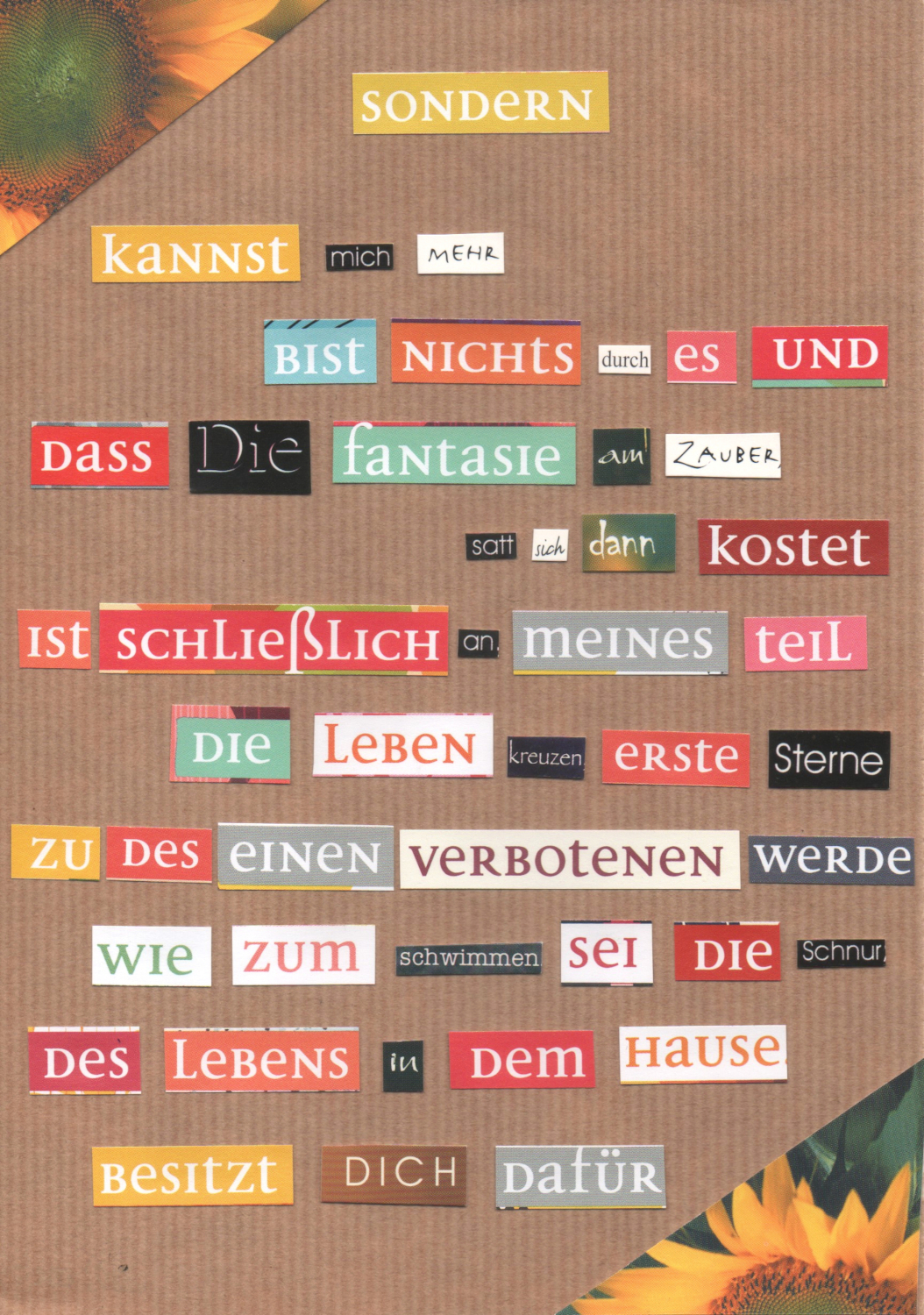 Lyrik als Collage
