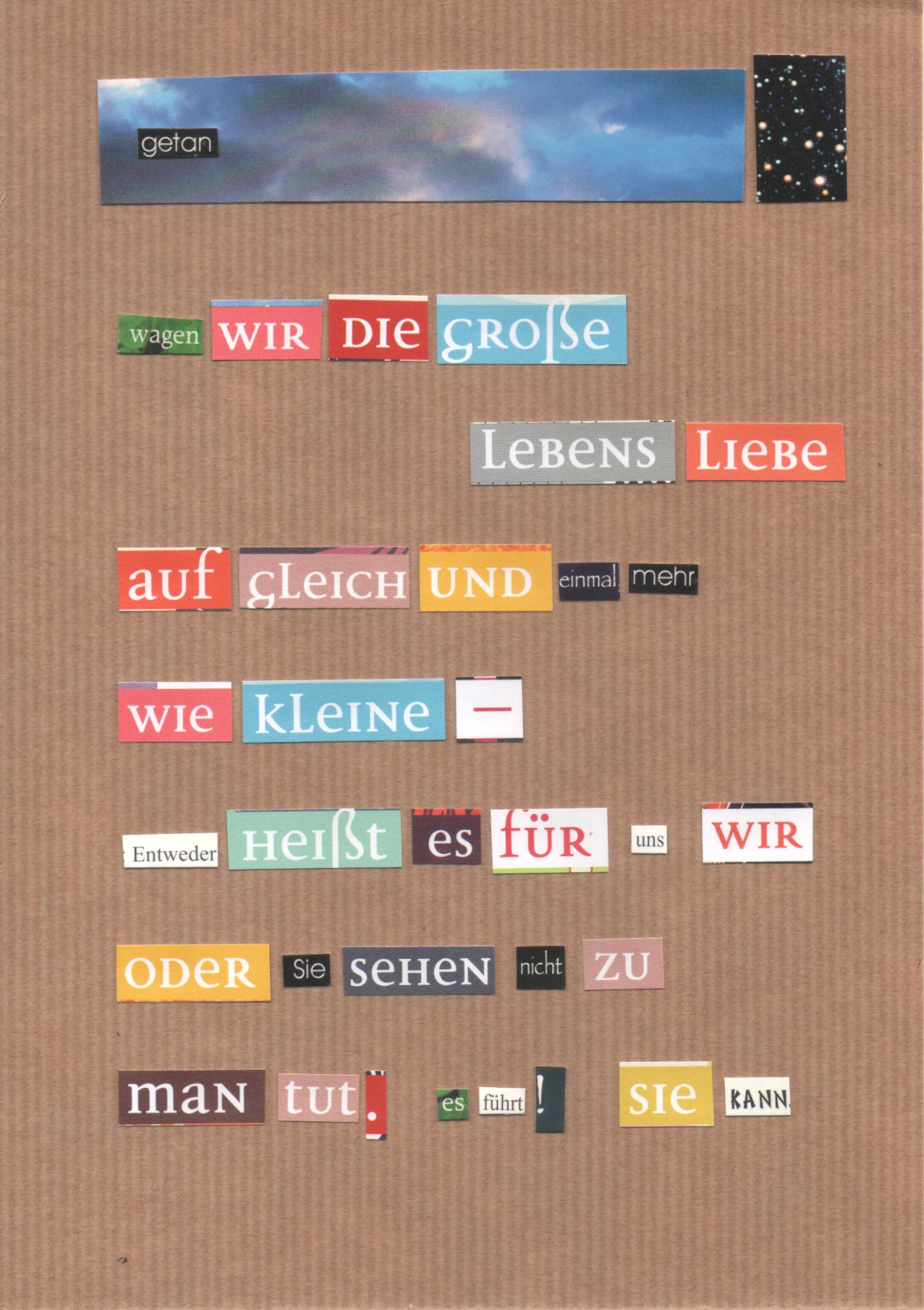 Lyrik als Collage