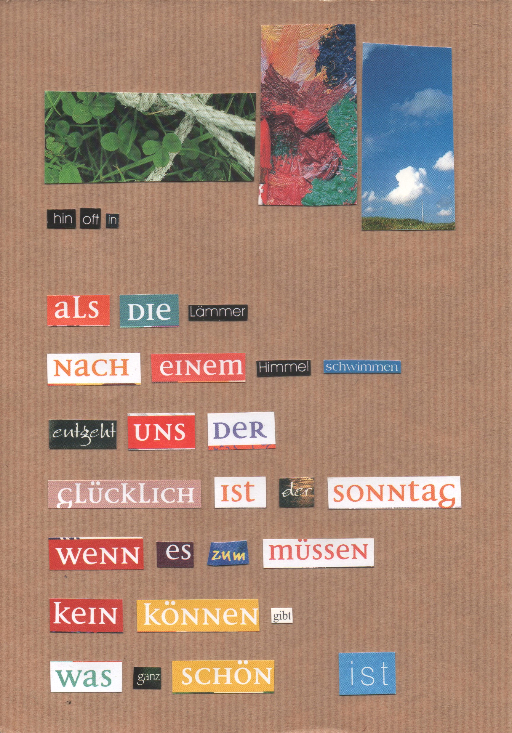 Lyrik als Collage